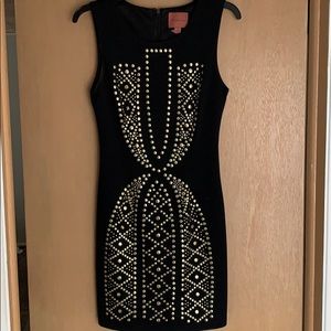 Studded bodycon dress